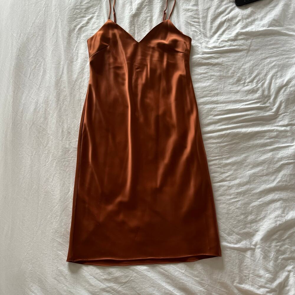 Good American Mauve Satin Dress L 3 - Picture 3 of 9